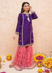 Eid Ki Khushiyan By Modest Stitched 3 Piece Formals Collection'2025-Gulnoor - Purple