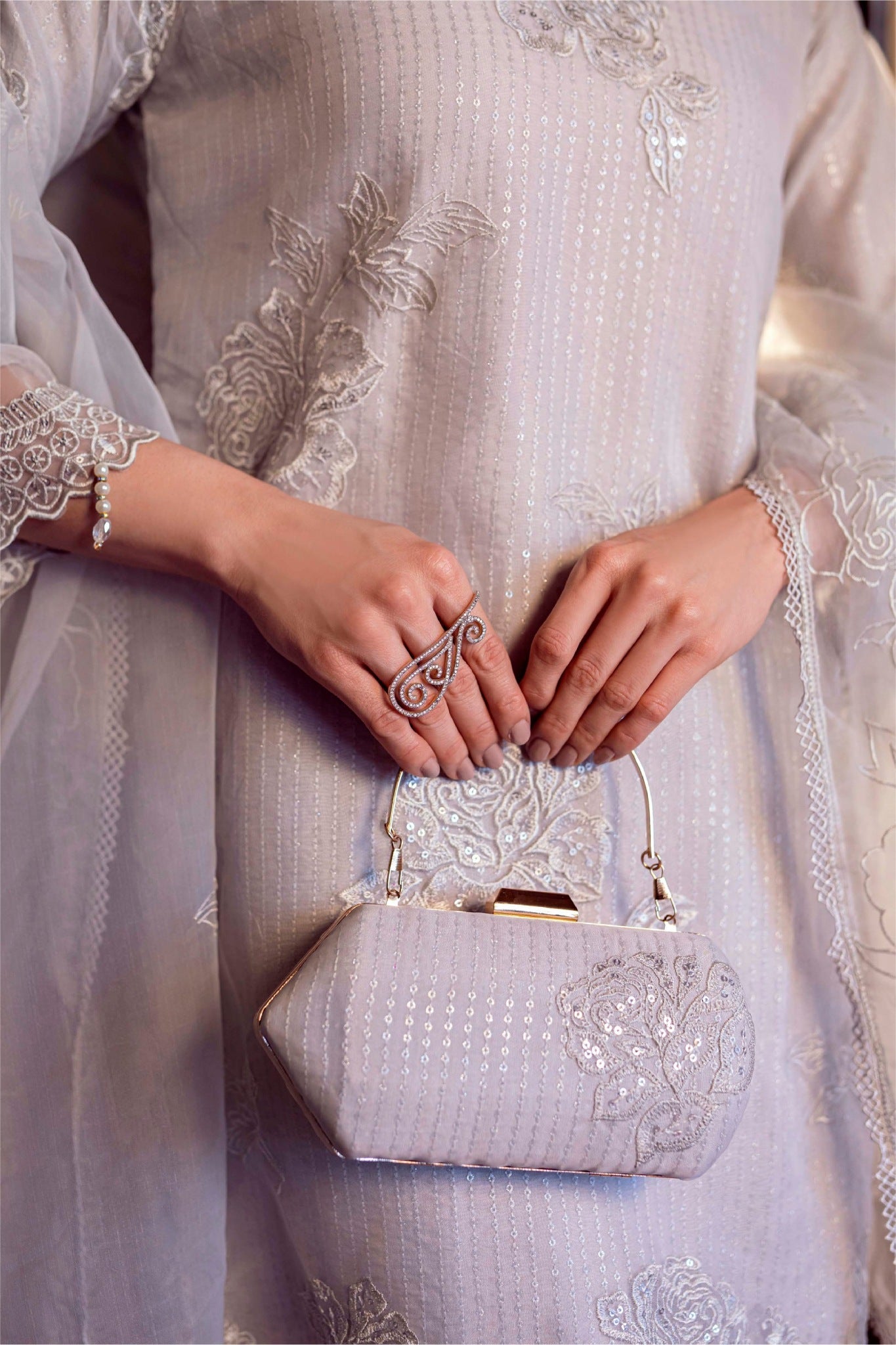 Sitara By Guzel Stitched 3 Piece Festive Formals With Hand Clutch Collection-04-Gulrukh