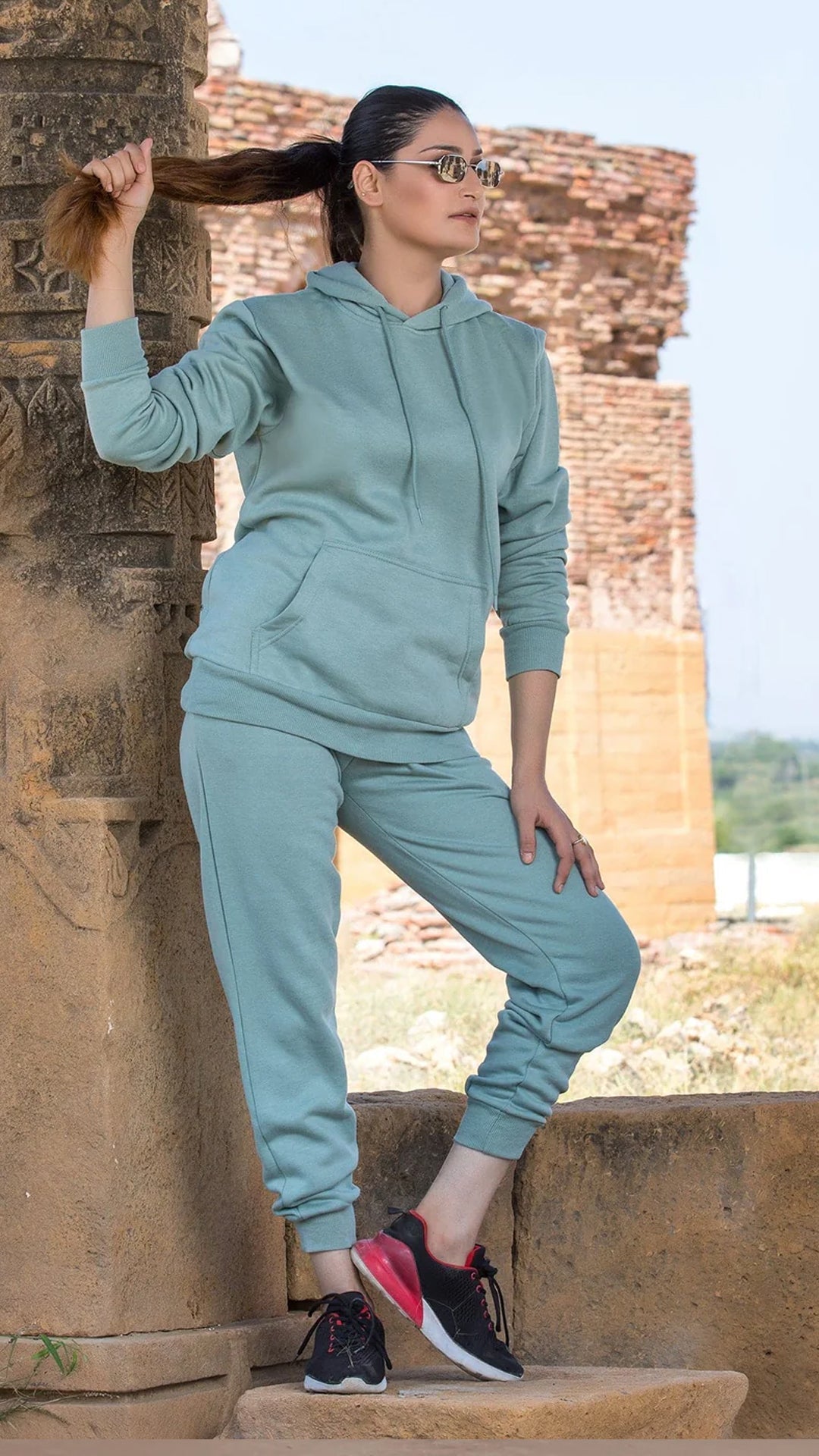 Urban Cut Cotton Fleece Pull Over Hoodie 1 Piece