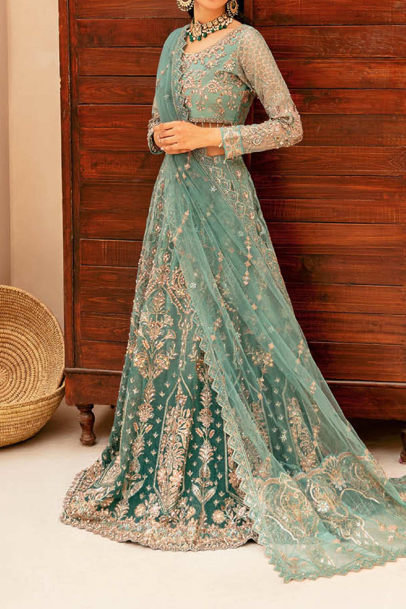 Ramsha Unstitched 3 Piece Luxury Festive Wedding Vol-04 Collection'2024-HA-403