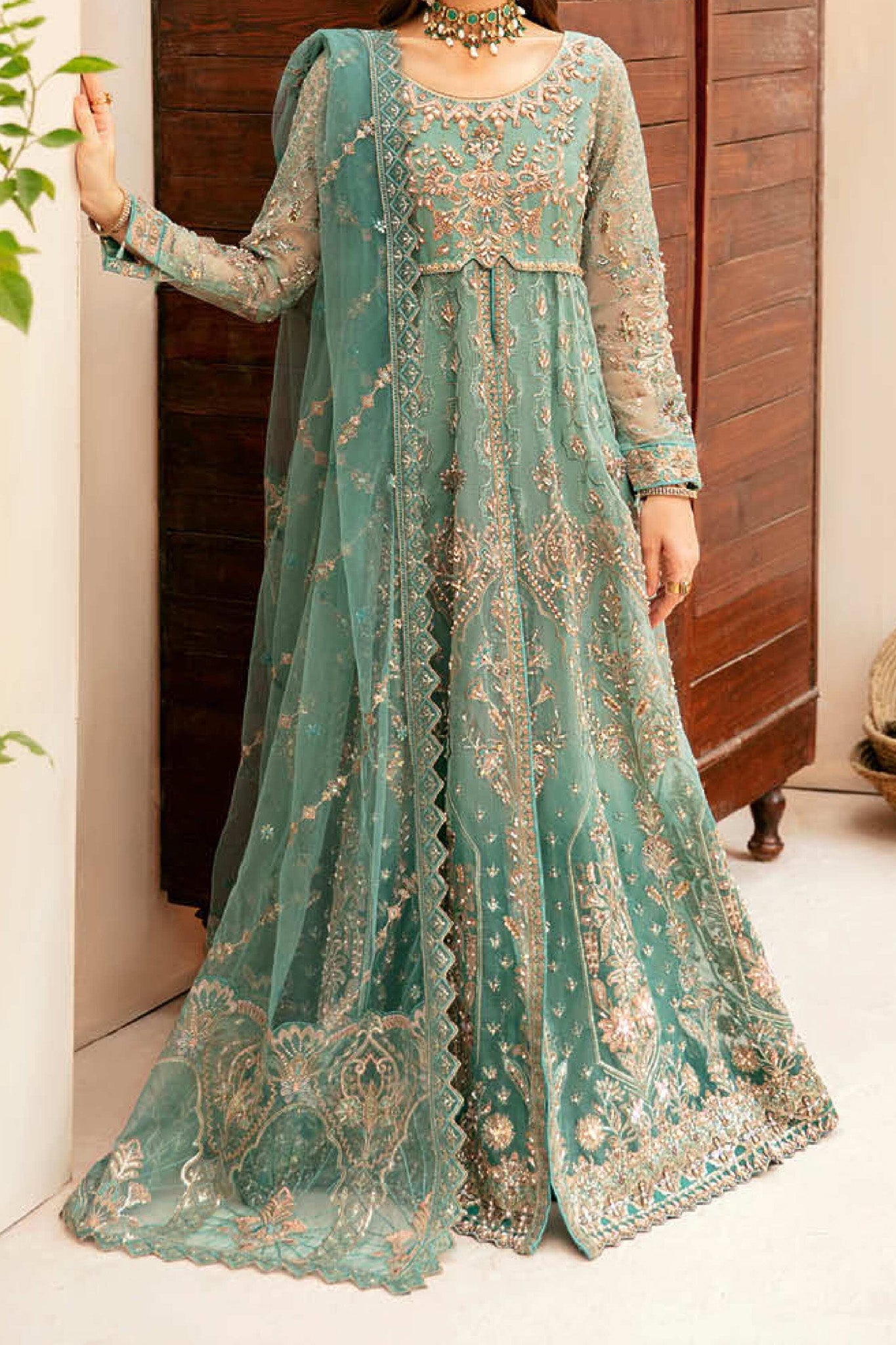 Ramsha Unstitched 3 Piece Luxury Festive Wedding Vol-04 Collection'2024-HA-403