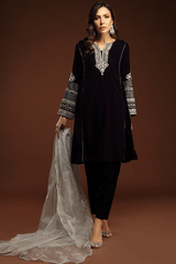 Bagh E Makhmal By Zaaviay Stitched Halima (Three Piece)