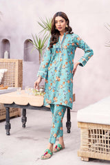 Hey Day by Esra Stitched 2 Piece Summer Printed Lawn Collection'2023-HD-01-Ferozi