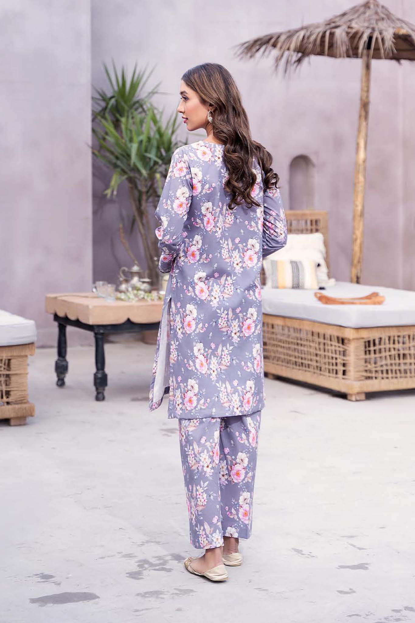 Hey Day by Esra Stitched 2 Piece Summer Printed Lawn Collection'2023-HD-04-Lalic