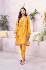 Hey Day by Esra Stitched 2 Piece Summer Printed Lawn Collection'2023-HD-06-Yellow