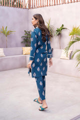 Hey Day by Esra Stitched 2 Piece Summer Printed Lawn Collection'2023-HD-10-Blue