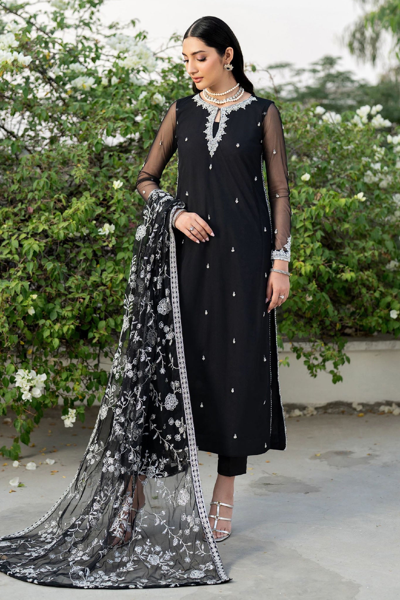 Arzou By Zarif Unstitched 3 Piece Hand Emb Formals Collection'2025-HW-05-Clara