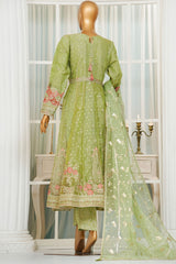 Jashn By HZ Stitched 3 Piece Luxury Formals Collection'2025-HZK-208-Green
