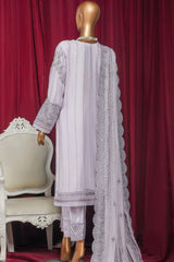 Fasaane By HZ Stitched 3 Piece Formals Chiffon Vol-09 Collection'2025-HZK-212-Lilac
