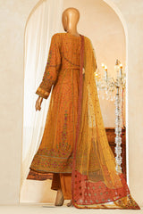 Shaadmaani By HZ Stitched 3 Piece Luxury Formals Collection'2025-HZK-213-Mustard