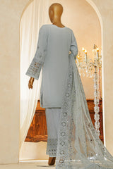 Shaadmaani By HZ Stitched 3 Piece Luxury Formals Collection'2025-HZK-217-Cloudy Blue