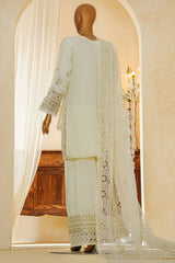 Shaadmaani By HZ Stitched 3 Piece Luxury Formals Collection'2025-HZK-217-Cream Butter
