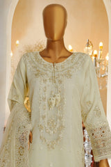 Shaadmaani By HZ Stitched 3 Piece Luxury Formals Collection'2025-HZK-217-Cream Butter