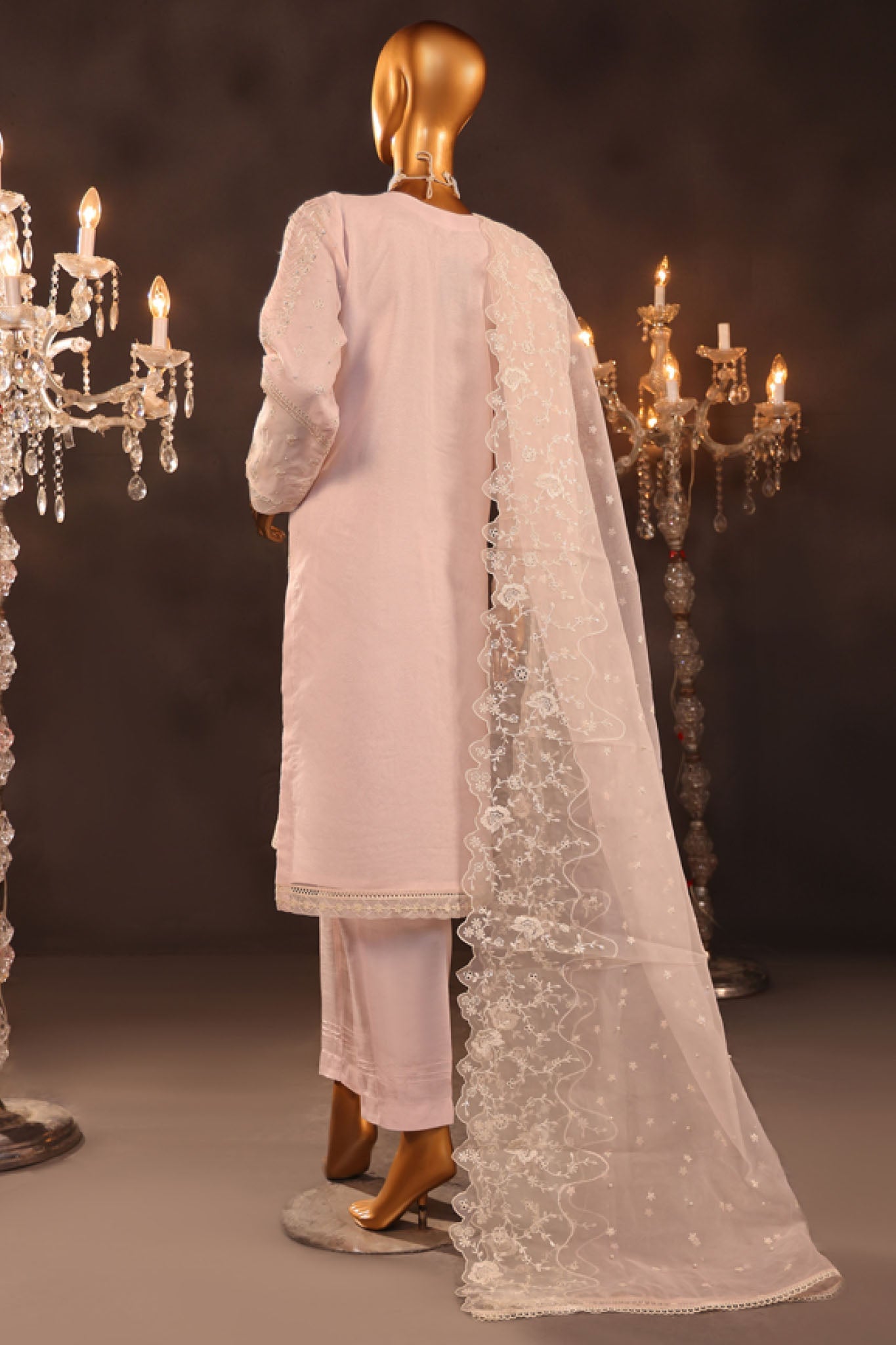 Falsafaa By HZ Stitched 3 Piece Festive Formals Vol-05 Collection-HZK-92-Pink