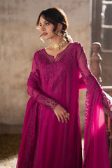 Azure Ensembles Unstitched 3 Piece Festive Formals Collection-I-01341-Plum Reverie