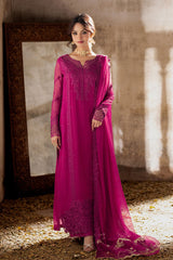 Azure Ensembles Unstitched 3 Piece Festive Formals Collection-I-01341-Plum Reverie