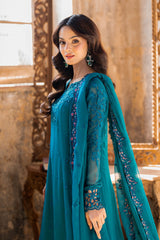 Azure Ensembles Unstitched 3 Piece Festive Formals Collection-I-01347-Mystic Teal
