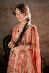 Azure Ensembles Unstitched 3 Piece Festive Formals Collection-I-01353-Dusky Bloom