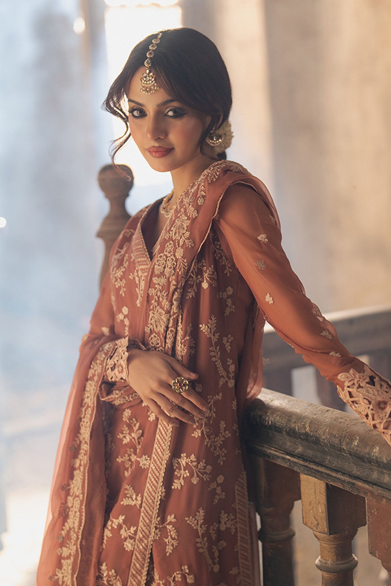 Azure Ensembles Unstitched 3 Piece Festive Formals Collection-I-01353-Dusky Bloom