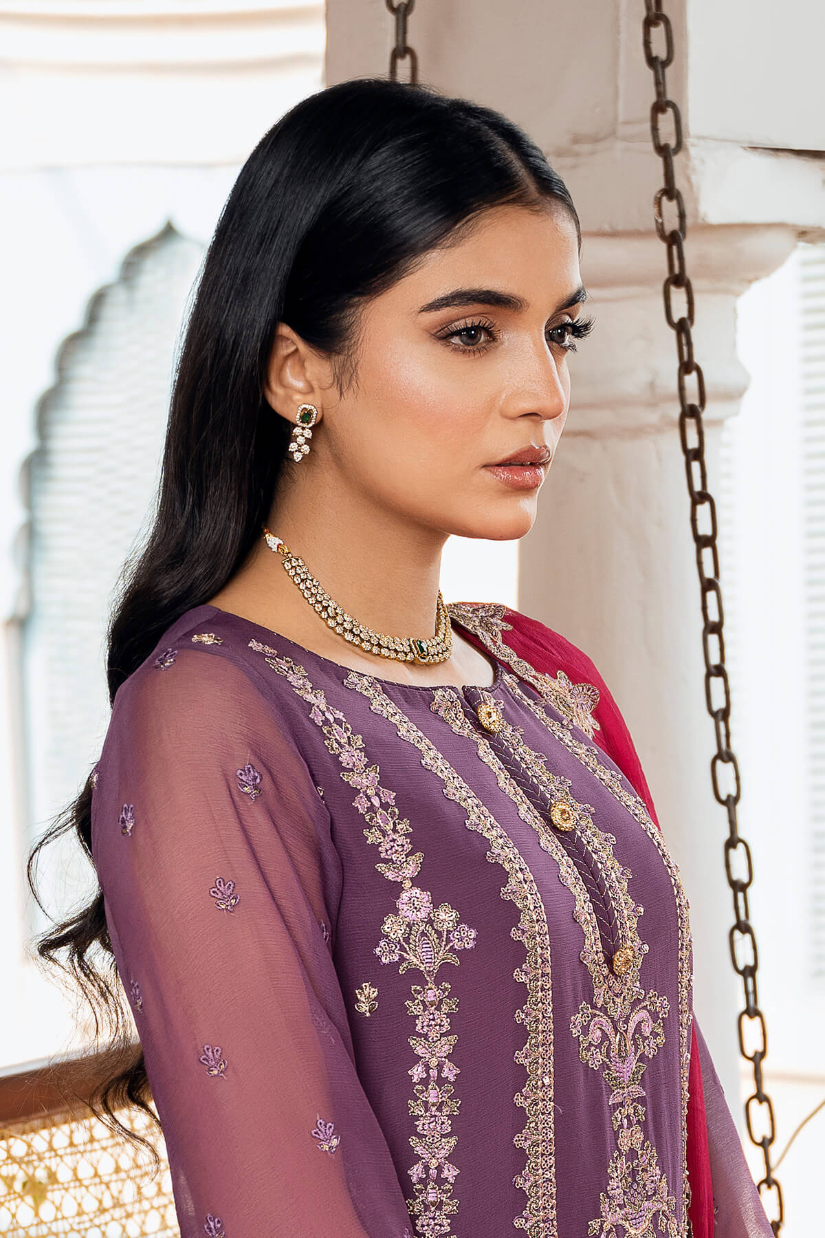 Sitarah By Imrozia X Serene Unstitched 3 Piece Luxury Chiffon Collection'2025-I-209 Najma