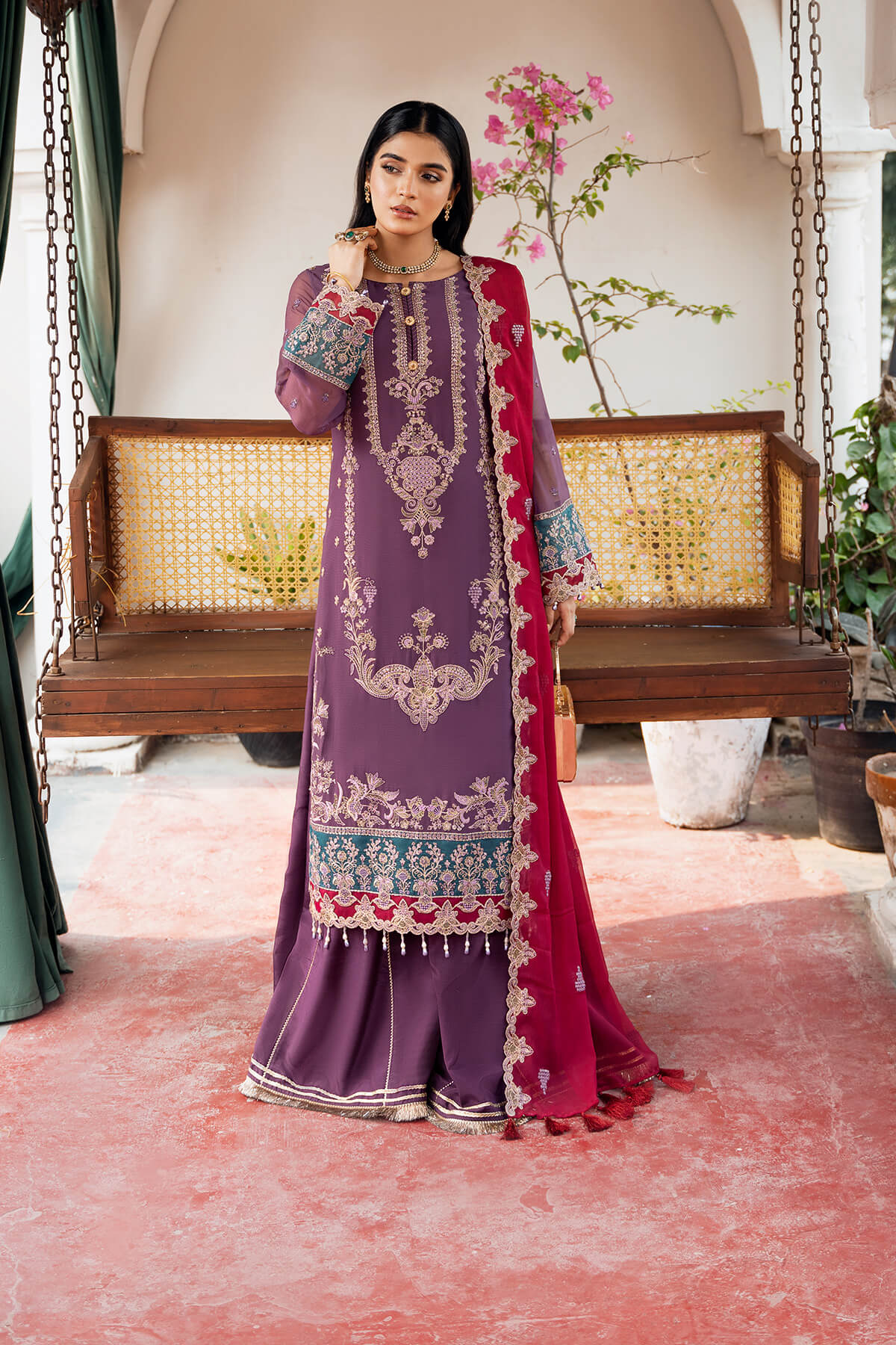 Sitarah By Imrozia X Serene Unstitched 3 Piece Luxury Chiffon Collection'2025-I-209 Najma