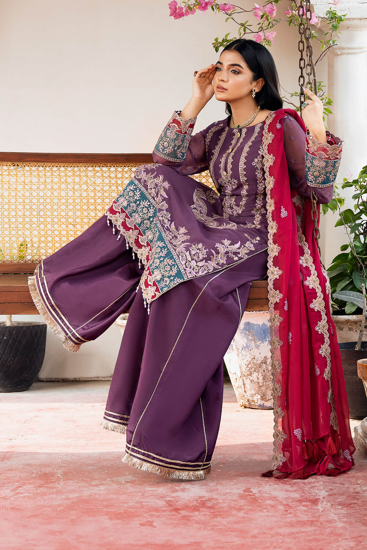 Sitarah By Imrozia X Serene Unstitched 3 Piece Luxury Chiffon Collection'2025-I-209 Najma