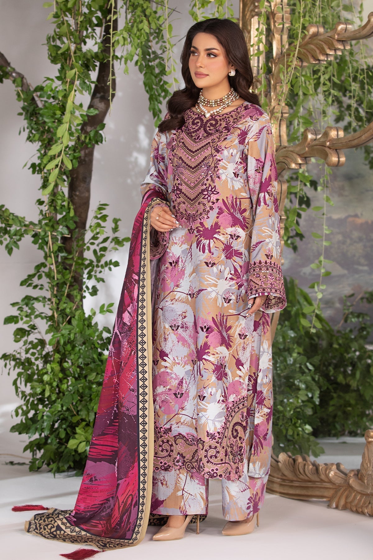 Masakali By Imrozia Stitched 3 Piece Luxe Winter Collection'2025-I.P-78 Abroo