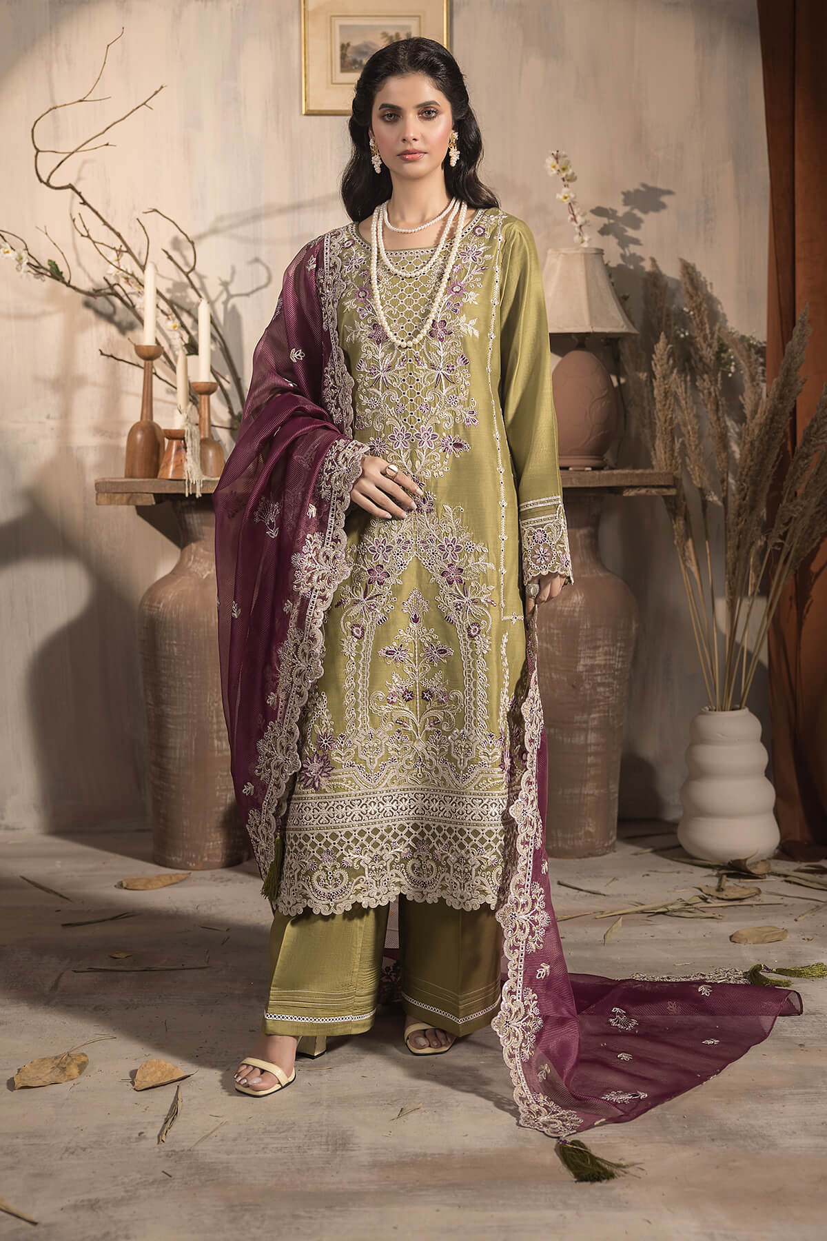 Sehar By Imrozia Stitched 3 Piece Winter Collection'2025-I.P-75 Abroo