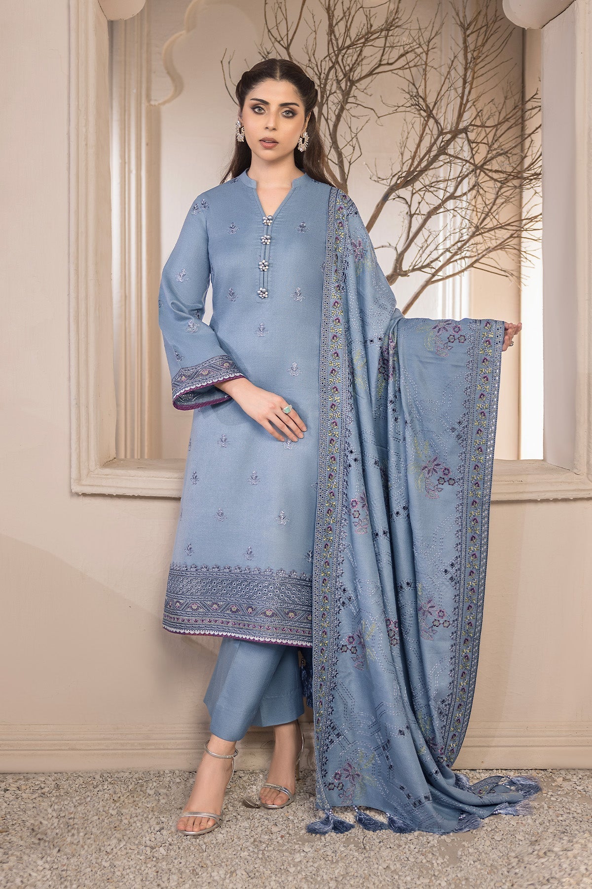 Bella By Imrozia Serene Stitched 3 Piece Winter Collection'2025-I.P-94 Calypso