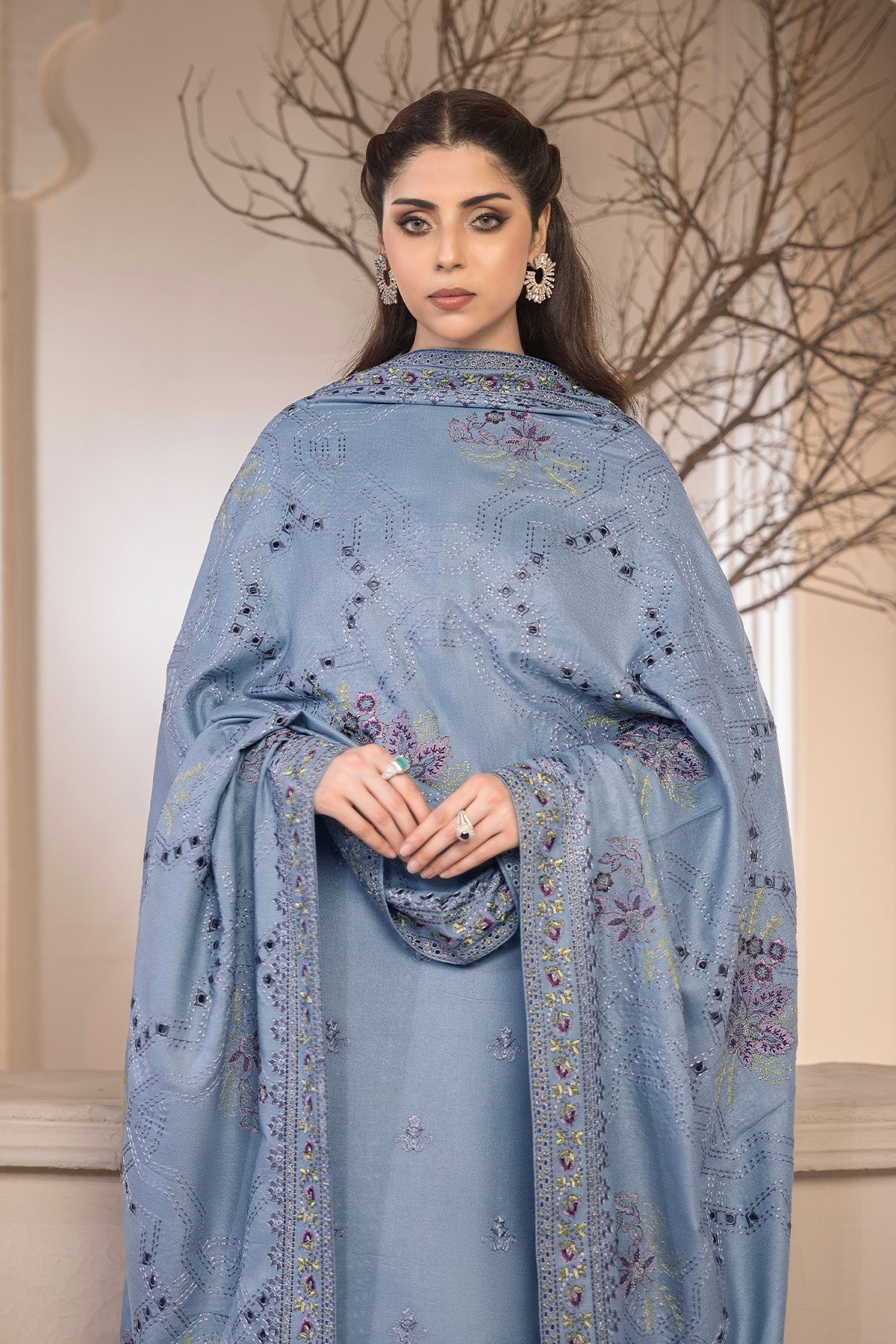 Bella By Imrozia Serene Stitched 3 Piece Winter Collection'2025-I.P-94 Calypso