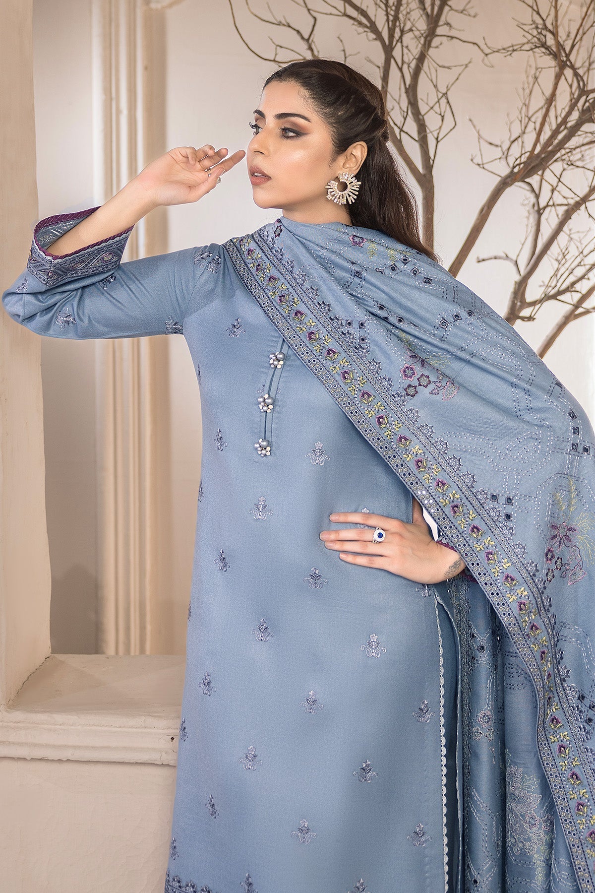 Bella By Imrozia Serene Stitched 3 Piece Winter Collection'2025-I.P-94 Calypso