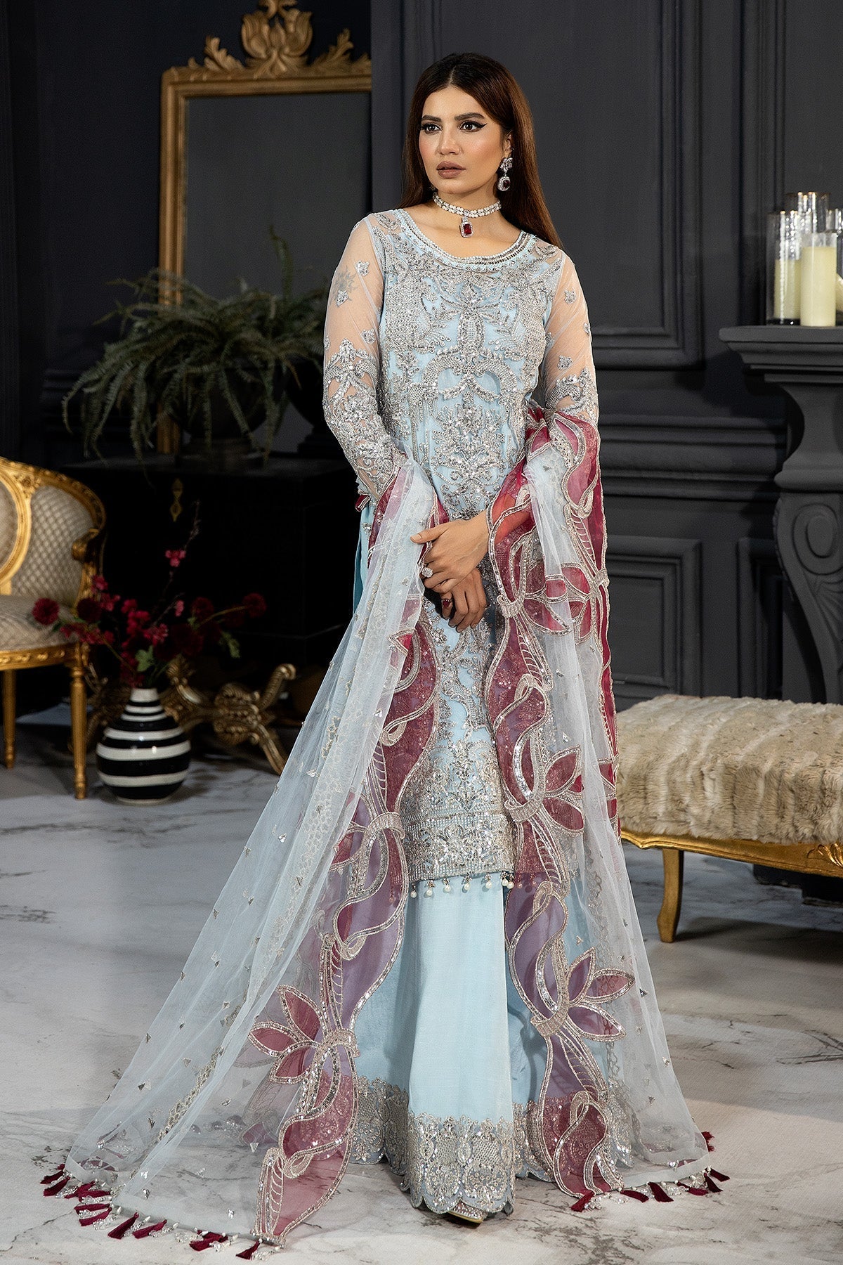 Andaaz E Khaas By Imrozia Unstitched 3 Piece Formals Collection'2025-IB-46 Azeen