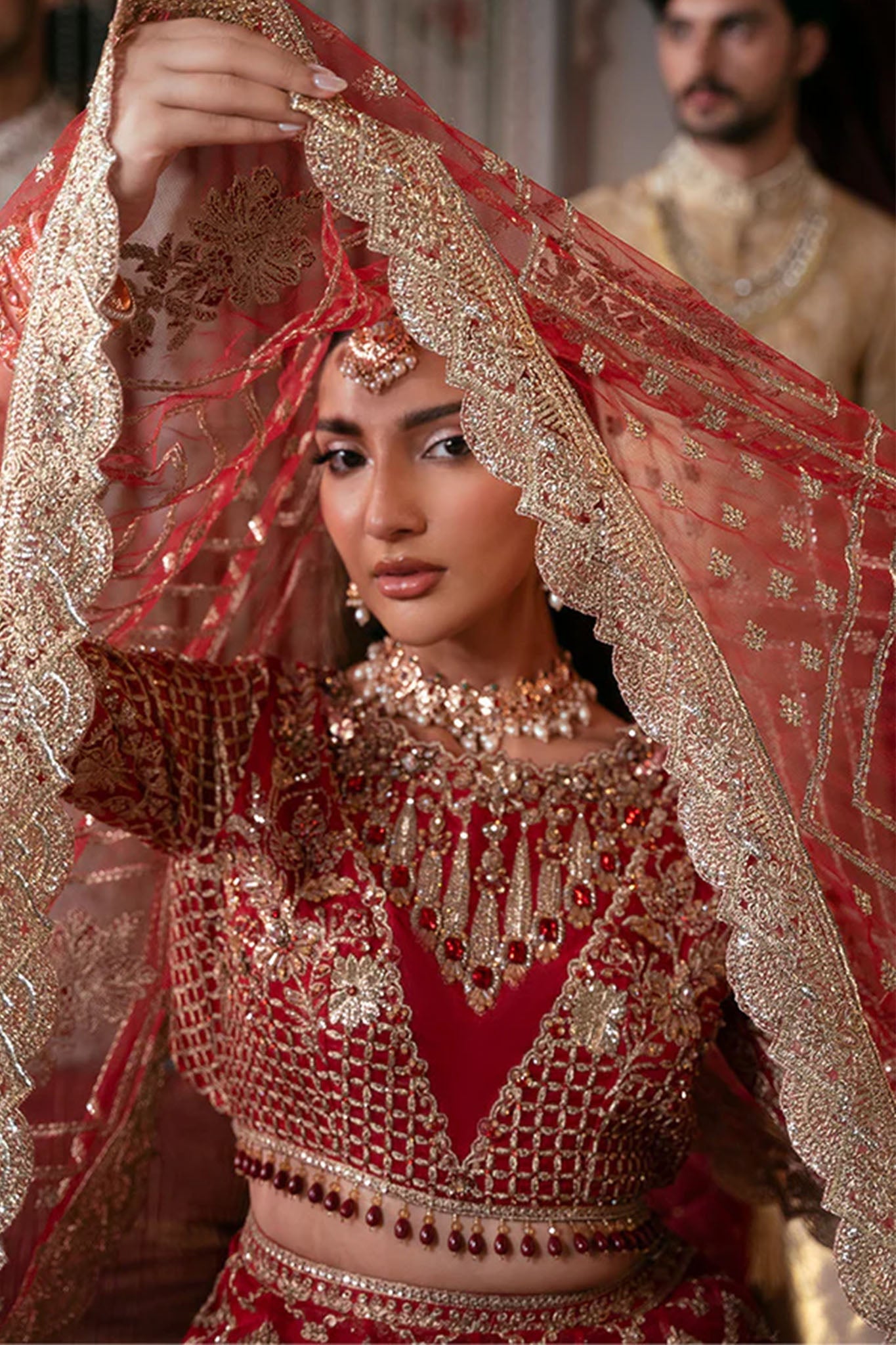 Noor E Naaz By Imrozia Serene Unstitched 3 Piece Luxury Bridal Collection'2025-IB-54-Zeenat