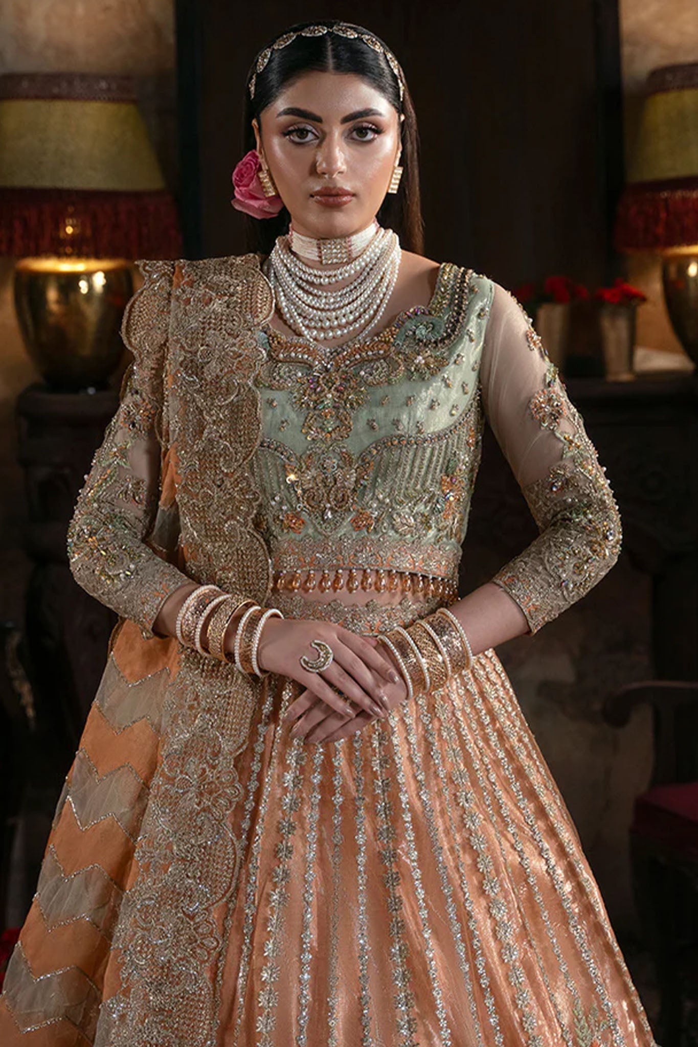 Noor E Naaz By Imrozia Serene Unstitched 3 Piece Luxury Bridal Collection'2025-IB-56-Sitarah