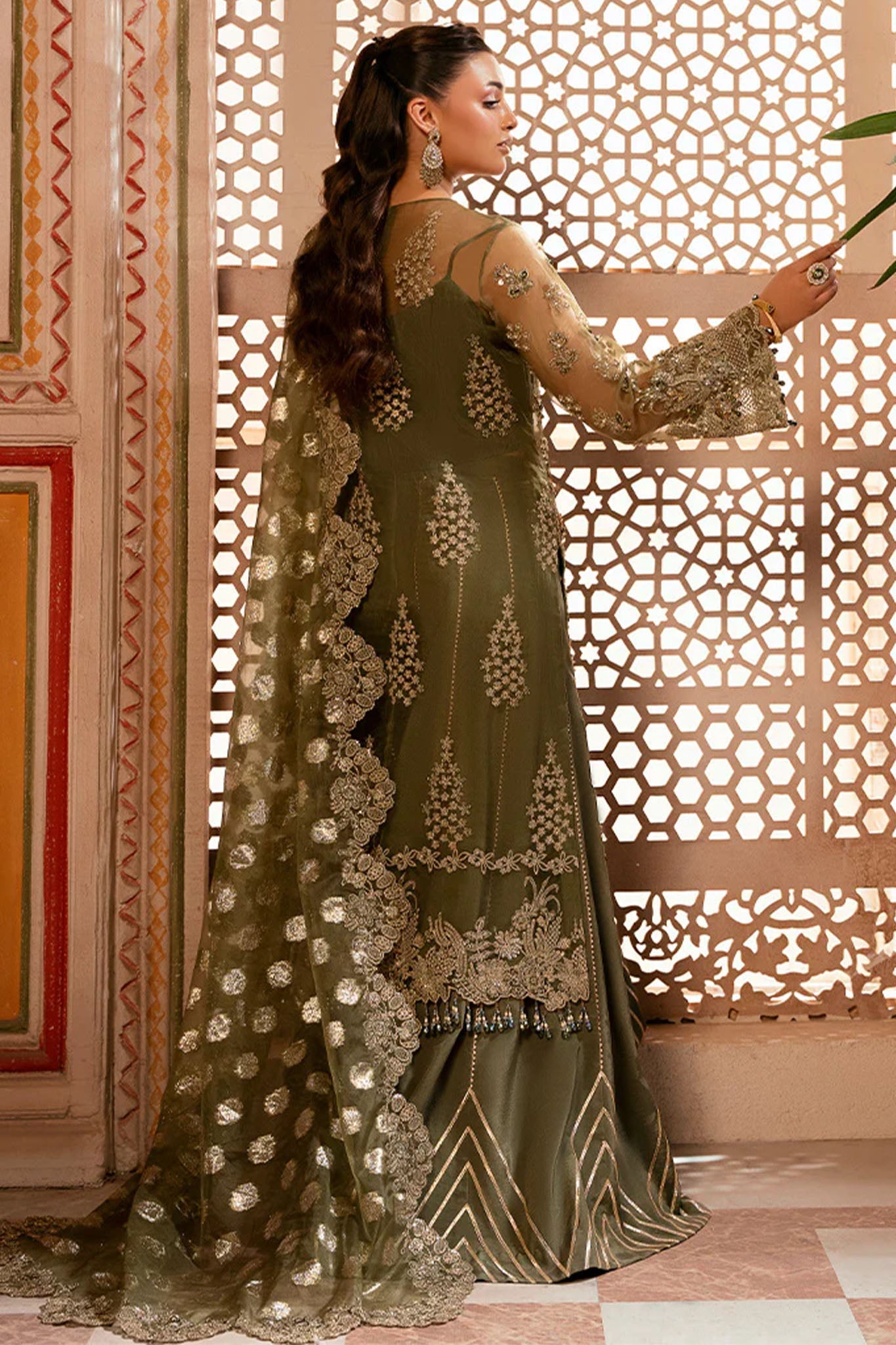 Noor E Naaz By Imrozia Serene Unstitched 3 Piece Luxury Bridal Collection'2025-IB-58-Gulzaar