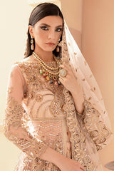 Serene Unstitched 3 Piece Formals Suits-IB-08 Gold Majesty