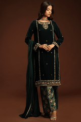 Bagh E Makhmal By Zaaviay Stitched Ilhaam (Three Piece)