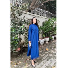 Manahils Stitched Threaded Love Royal Blue