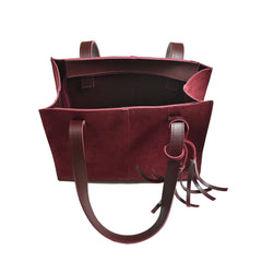 SUEDE MAROON BAG - Bag X
