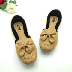 Bustangi Camel Bow Loafers
