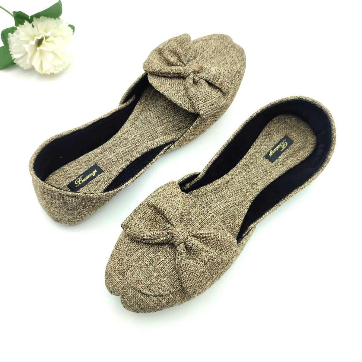 Bustangi Walnut Bow Loafers