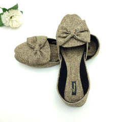 Bustangi Walnut Bow Loafers