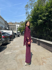 Manahils Stitched Knot Set Purple