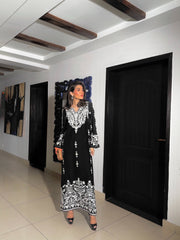 Manahils Unstitched Co Ords Embroidered Ari Two Pc