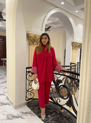 Manahils Stitched Embroidered Knot Set