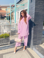 Manahils Stitched Lilac Knot Set