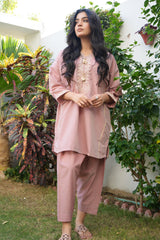 Miorah By Ayla Studio Stitched Solid Embroidered Co-ord  - Seher