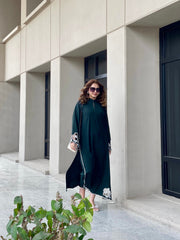 Manahils Stitched Dark Green Embroidered Two Pc