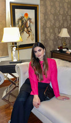 Manahils Stitched Co Ords Black & Pink Co-Ord Set