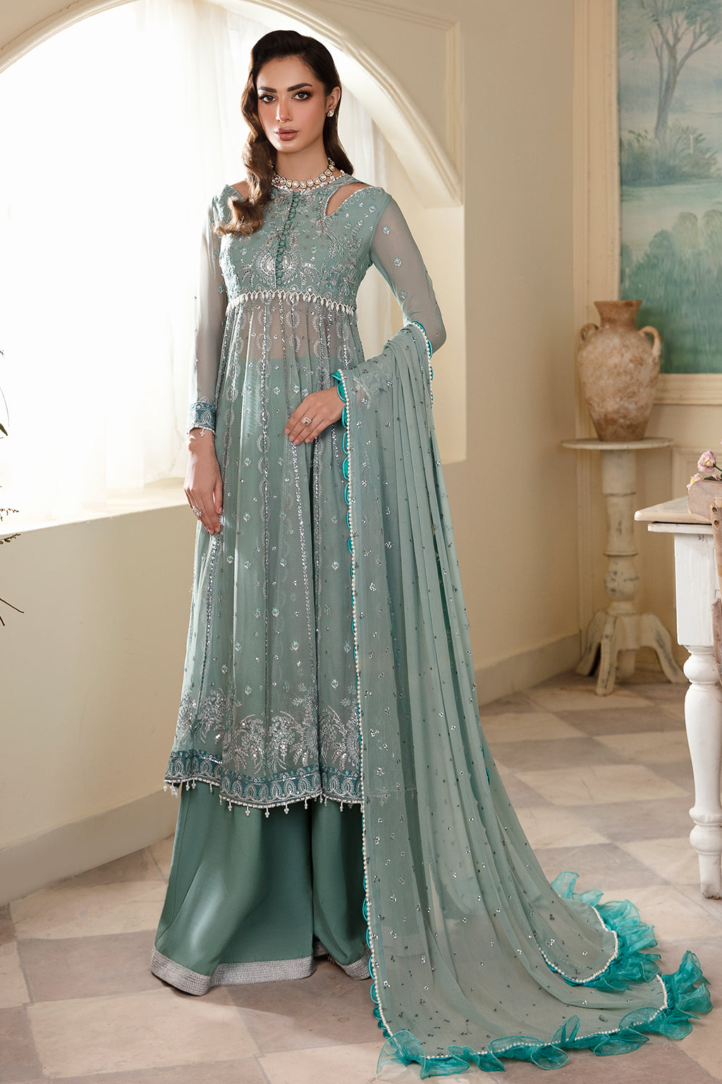 Zarposh Unstitched 3 Piece Formals Collection-Abroo